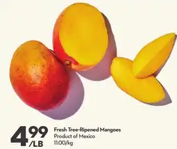 Longo's Fresh Tree-Ripened Mangoes offer