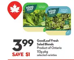 Longo's GoodLeaf Fresh Salad Blends offer