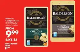 Longo's Balderson Cheddar Cheese offer