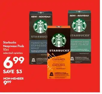 Longo's Starbucks Nespresso Pods offer