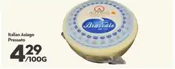 Longo's Italian Asiago Pressato offer