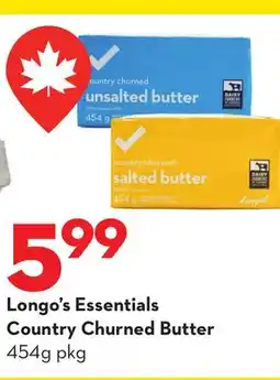 Longo's Longo's Essentials Country Churned Butter offer