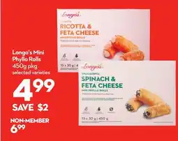 Longo's Longo's Mini Phyllo Rolls offer