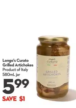 Longo's Longo's Curato Grilled Artichokes offer