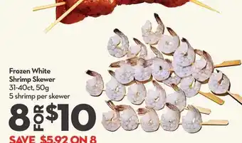Longo's Frozen White Shrimp Skewer offer