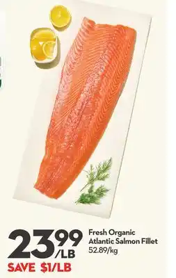 Longo's Fresh Organic Atlantic Salmon Fillet offer