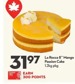 Longo's La Rocca 8˝ Mango Passion Cake offer