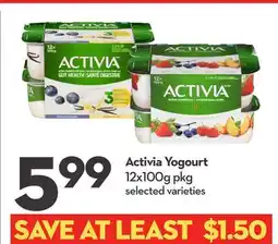 Longo's Activia Yogourt offer