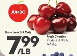 Longo's Fresh Cherries offer