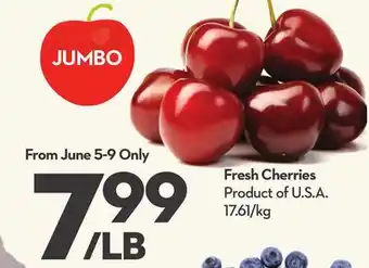 Longo's Fresh Cherries offer