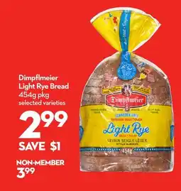 Longo's Dimpflmeier Light Rye Bread offer