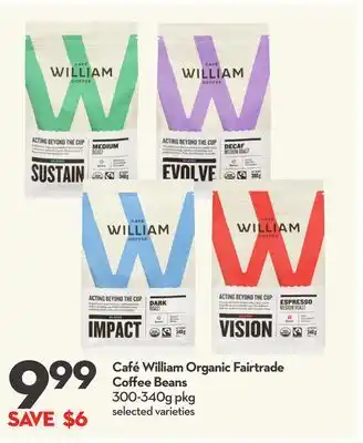 Longo's Café William Organic Fairtrade Coffee Beans offer