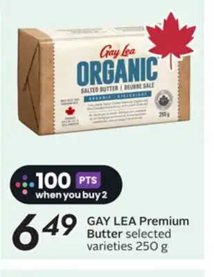 Sobeys GAY LEA Premium Butter offer