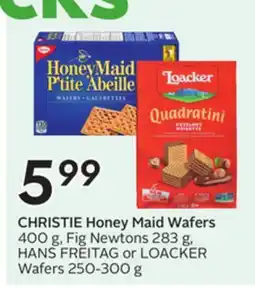 Sobeys CHRISTIE Honey Maid Wafers offer