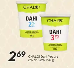 Sobeys CHALO! Dahi Yogurt offer