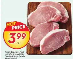Sobeys Fresh Boneless Pork Loin Centre and Rib Combo Chops offer