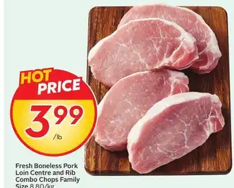 Sobeys Fresh Boneless Pork Loin Centre and Rib Combo Chops offer