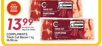 Sobeys COMPLIMENTS Thick Cut Bacon offer
