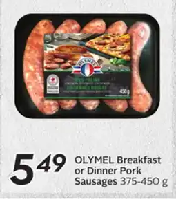 Sobeys OLYMEL Breakfast or Dinner Pork Sausages offer