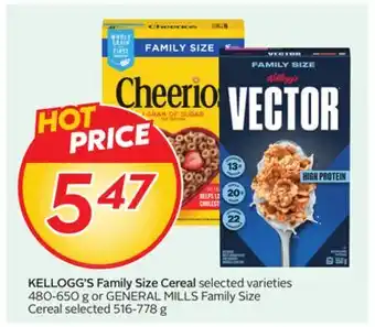 Sobeys KELLOGG'S Family Size Cereal offer