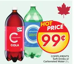 Sobeys COMPLIMENTS Soft Drinks or Carbonated Water offer