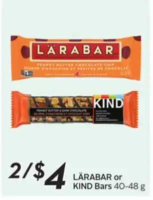 Sobeys LÄRABAR or KIND Bars offer