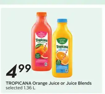 Sobeys TROPICANA Orange Juice or Juice Blends offer