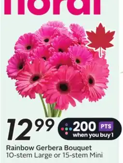 Sobeys Rainbow Gerbera Bouquet offer