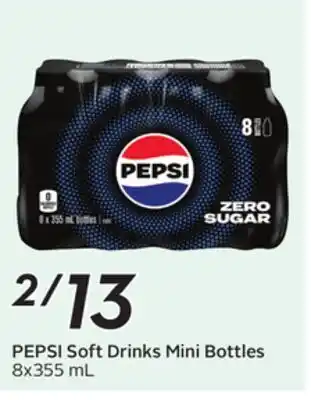 Sobeys PEPSI Soft Drinks Mini Bottles offer