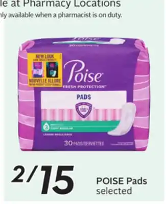 Sobeys POISE Pads offer