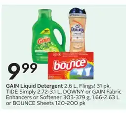 Sobeys GAIN Liquid Detergent offer
