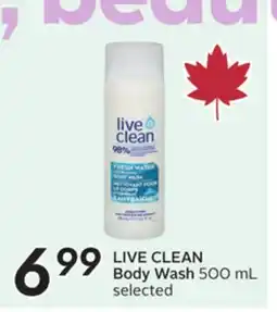 Sobeys LIVE CLEAN Body Wash offer