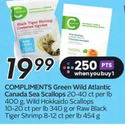 Sobeys COMPLIMENTS Green Wild Atlantic Canada Sea Scallops offer