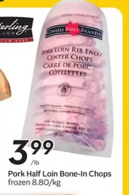 Sobeys Pork Half Loin Bone-In Chops offer