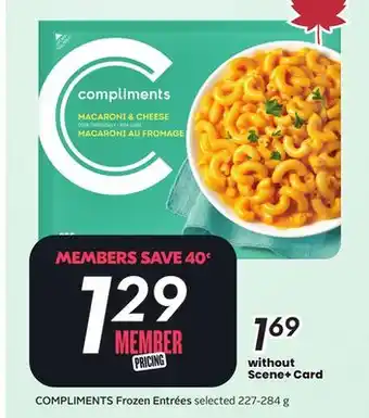 Sobeys COMPLIMENTS Frozen Entrées offer
