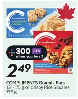 Sobeys COMPLIMENTS Granola Bars offer