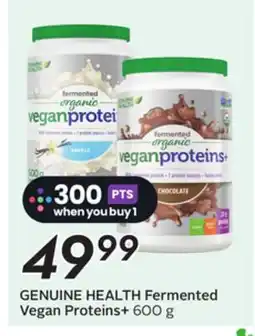 Sobeys GENUINE HEALTH Fermented Vegan Proteins+ offer