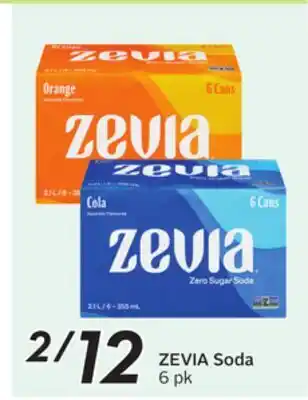 Sobeys ZEVIA Soda offer