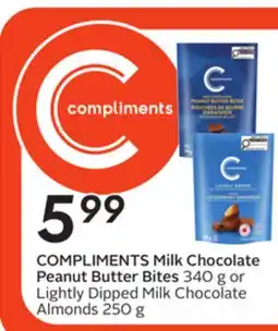 Sobeys COMPLIMENTS Milk Chocolate Peanut Butter Bites offer