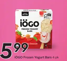 Sobeys IÖGO Frozen Yogurt Bars offer