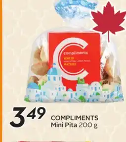 Sobeys COMPLIMENTS Mini Pita offer