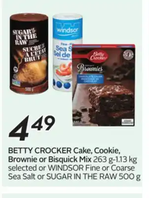 Sobeys BETTY CROCKER Cake, Cookie, Brownie or Bisquick Mix offer