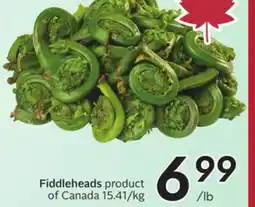 Sobeys Fiddleheads offer