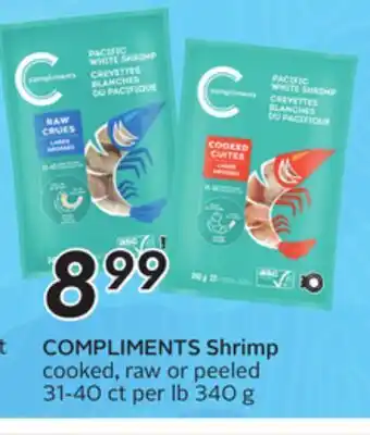 Sobeys COMPLIMENTS Shrimp offer