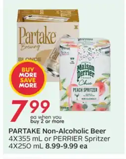 Sobeys PARTAKE Non-Alcoholic Beer offer