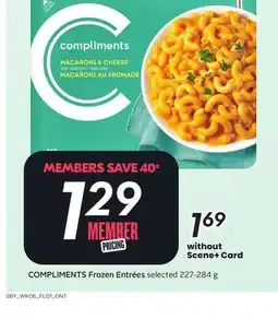 Sobeys Frozen Entrées offer
