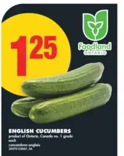 No Frills ENGLISH CUCUMBERS offer