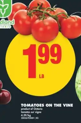 No Frills TOMATOES ON THE VINE offer