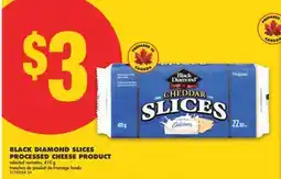 No Frills BLACK DIAMOND SLICES PROCESSED CHEESE PRODUCT, 410 G offer
