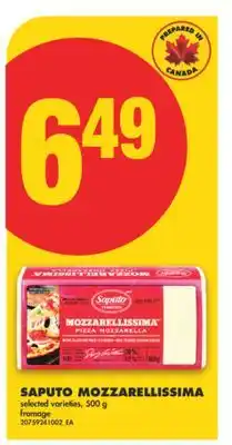 No Frills SAPUTO MOZZARELLISSIMA, 500 g offer